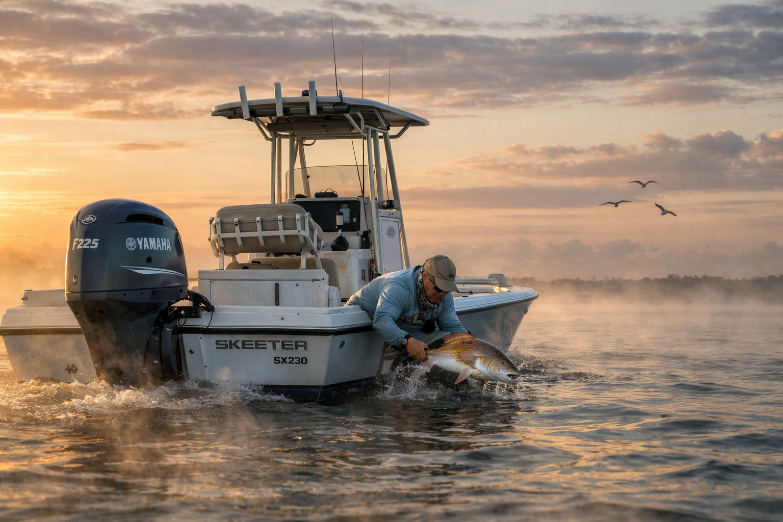 Corpus Christi Bay Landing Redfish Skeeter Yamaha
