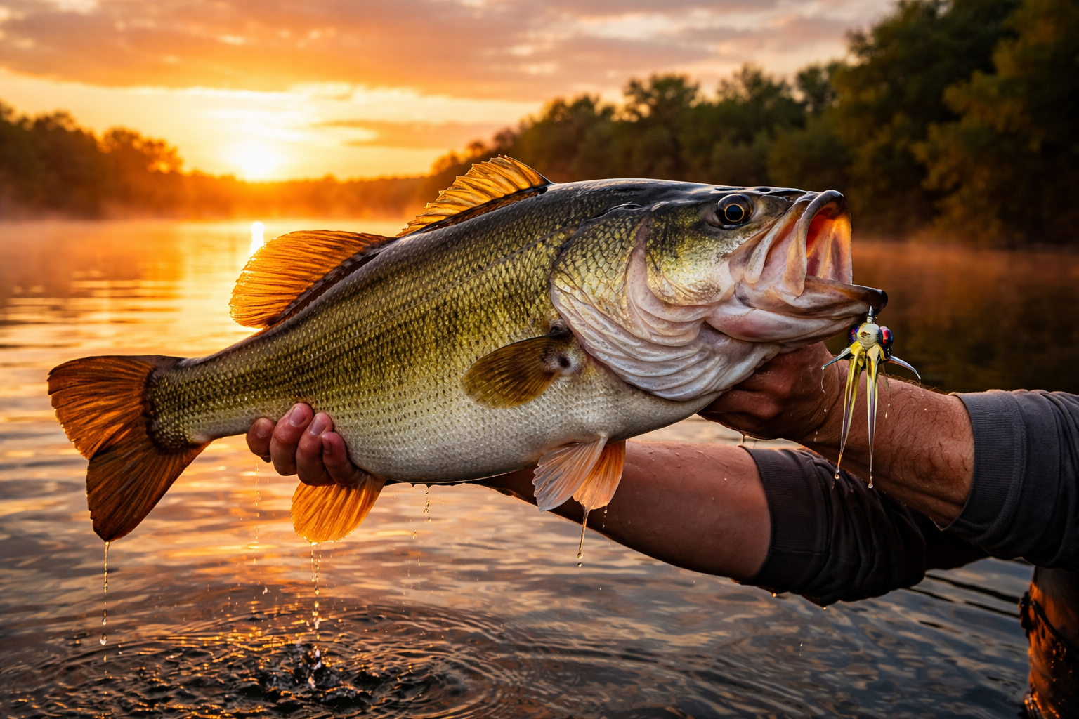 bass spinnerbait mouth
