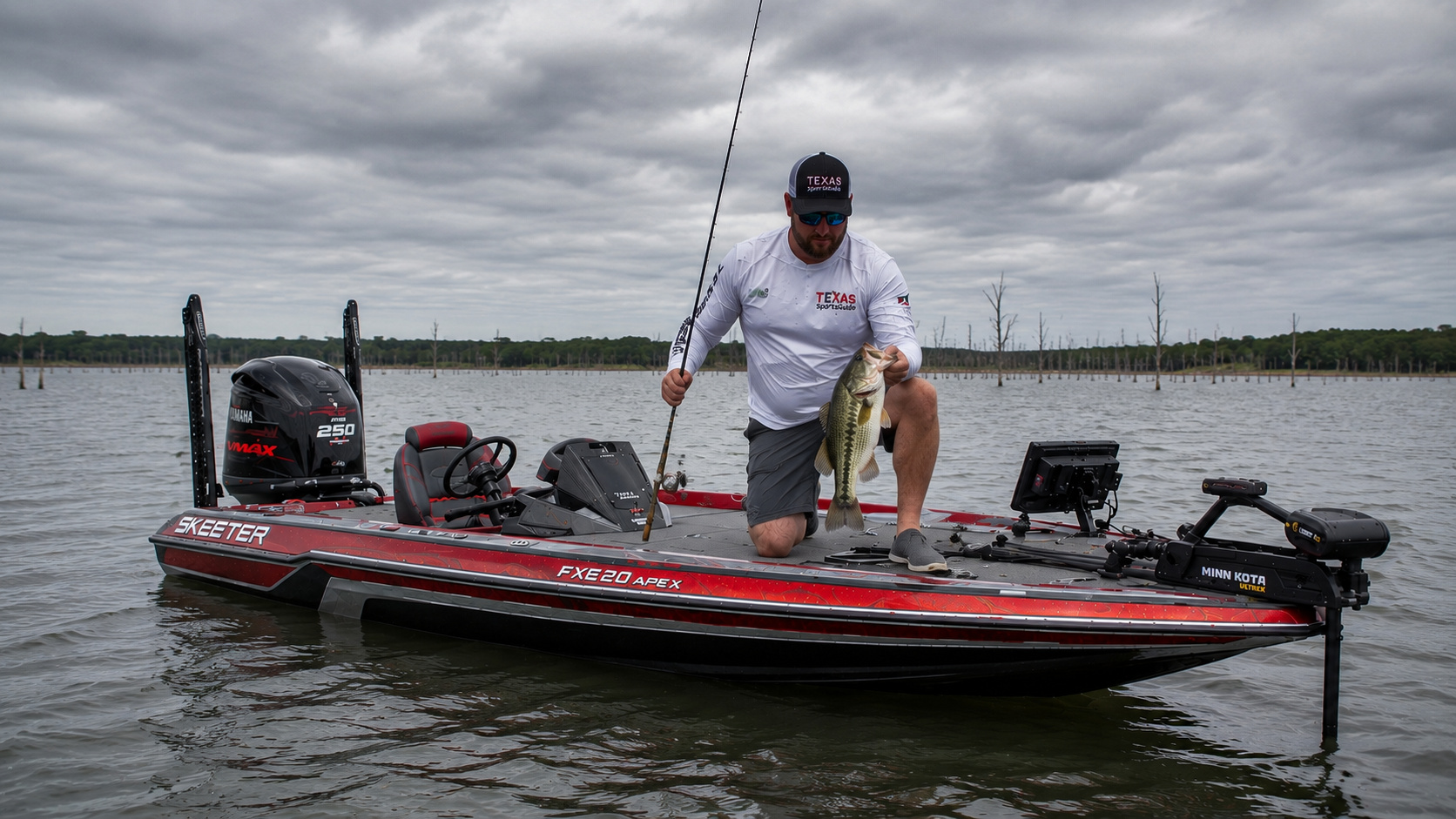 Lake Tawakoni Texas Bass Fishiing Skeeter FXE20 APEX Yamaha