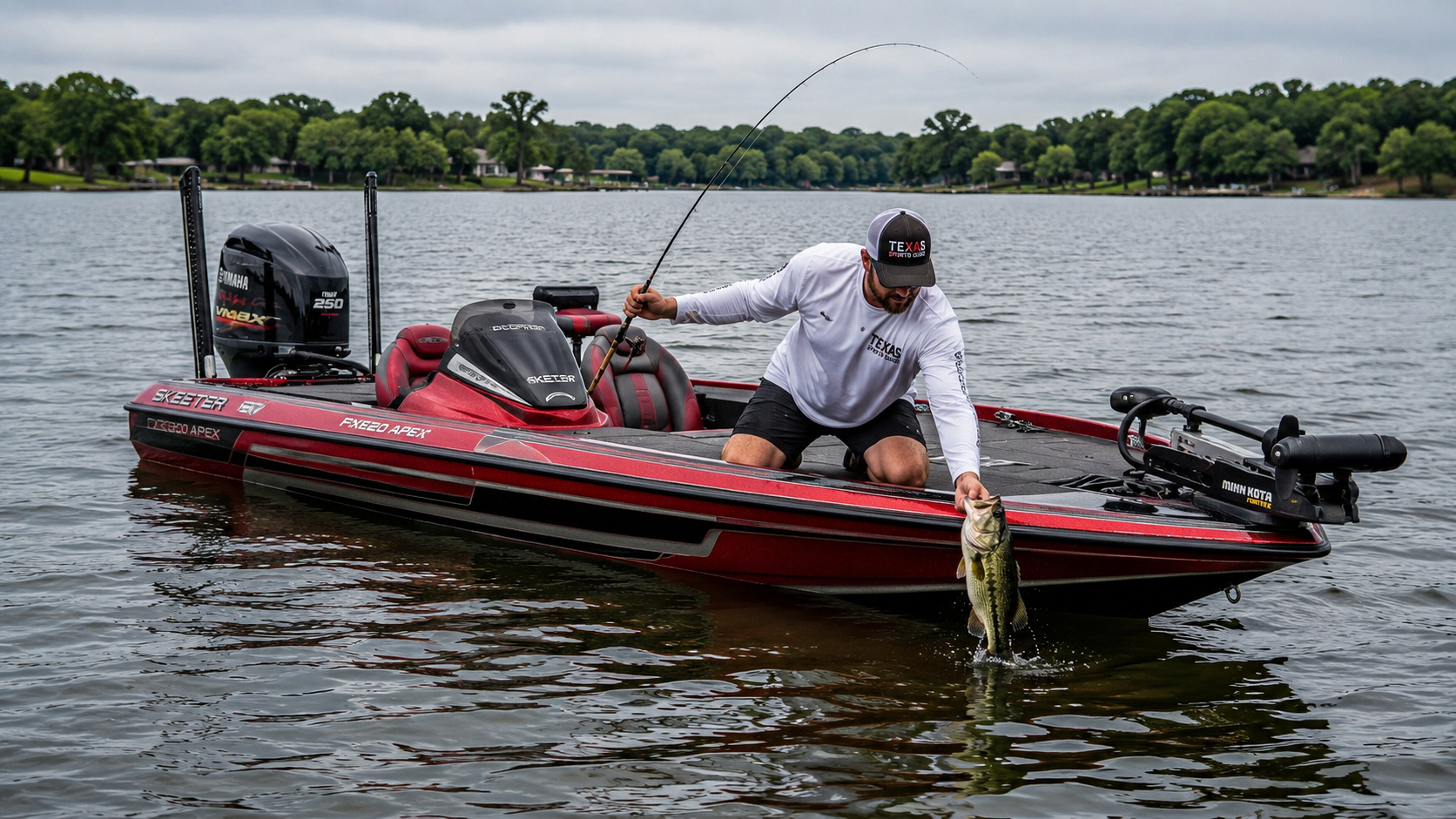 Skeeter XE20 APEX Angler Lipping Largemouth Lake Ray Hubbard