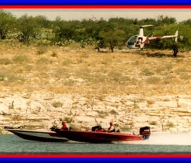 2019 Texas Fishing Guide Photos 17 amistad_bass_boats_helicopter